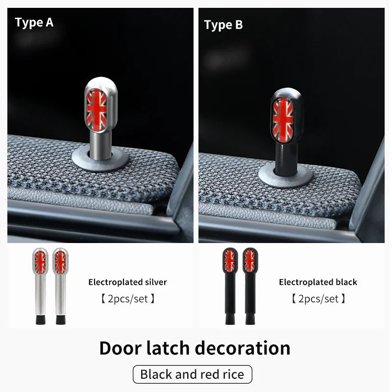 Car Door Pin Decorative For BMW Mini Cooper S F56 F55 F54 F60 R56 R60 F65 U25 Clubman Countryman Metal Car Interior Accessories Beauty World Shop
