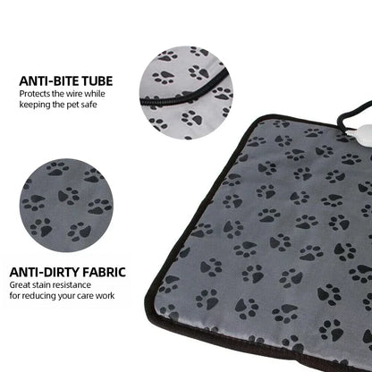 Winter Pet Heating Blanket Waterproof Wearable Wear Resistant Temperature Warm Cat Dog Mattress Indoor Heating Pad Pet Supplies Beauty World Shop