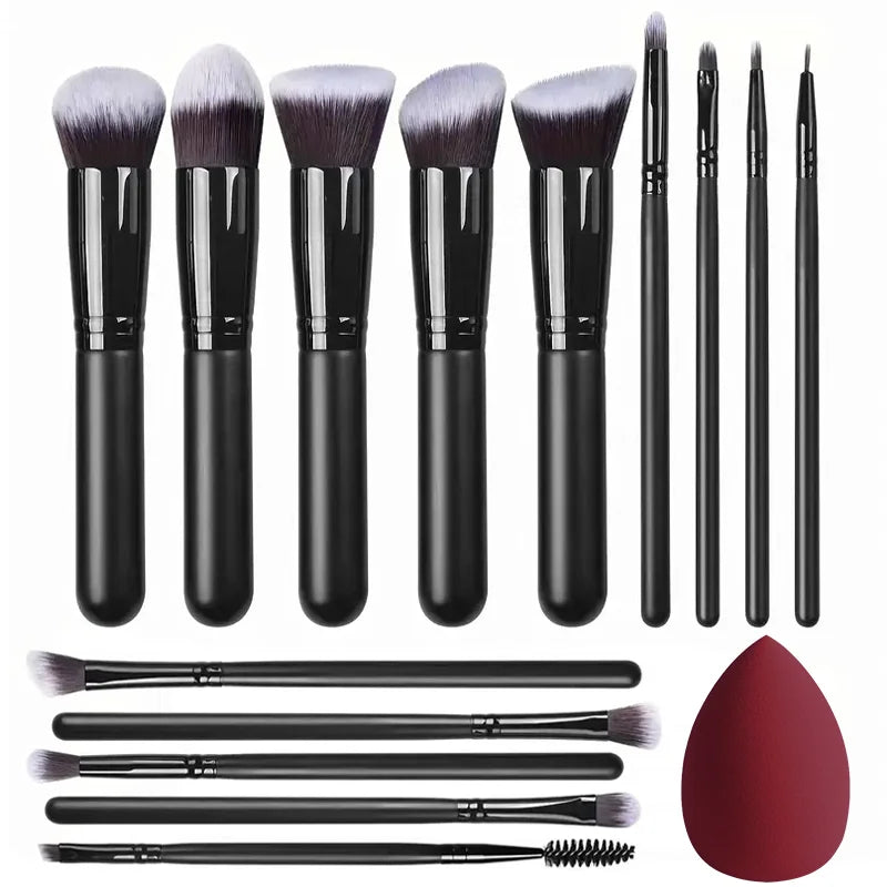 NEW 14PCS Makeup Brushes Set  Soft Fluffy Foundation Blush Powder Eyeshadow Blending Female Cosmetics Beauty Tool Christmas gift Beauty World Shop