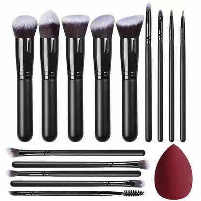 NEW 14PCS Makeup Brushes Set  Soft Fluffy Foundation Blush Powder Eyeshadow Blending Female Cosmetics Beauty Tool Christmas gift Beauty World Shop