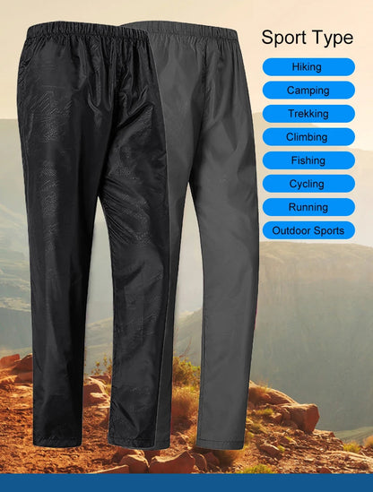 LNGXO Women Men Hiking Pants Outdoor Waterproof Pants Unisex Climbing Camping Sports Quick Dry Mountain Rain Trousers Anti UV Beauty World Shop