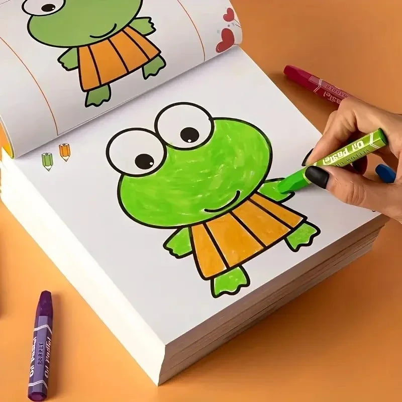 160 Page Children's Painted Painting Book Car Animal Vegetable Baby Picture Book School Early Education Enlightenment Stationery Beauty World Shop