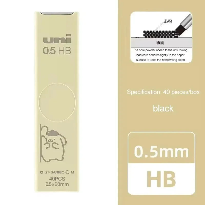 1Pcs Japan UNI UL-S Mechanical Pencil Lead-core Anti-fouling Thickened Black Non-breakable Student Pencil Lead 0.3/0.5/0.7 mm Beauty World Shop