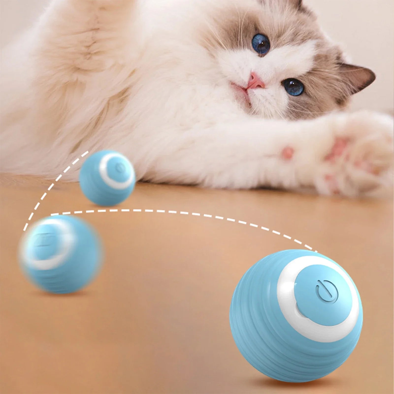 Automatic Moving Cats Toy Interactive Ball Rechargeable Rolling Electric Ball Home Pet  Accessories Things for  Supplies Beauty World Shop
