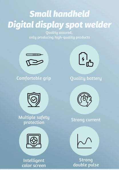 Handheld Spot Welder DIY Adjustable Portable Digital LED Display Color Screen Welding Automatic Trigger for 18650 Battery Beauty World Shop
