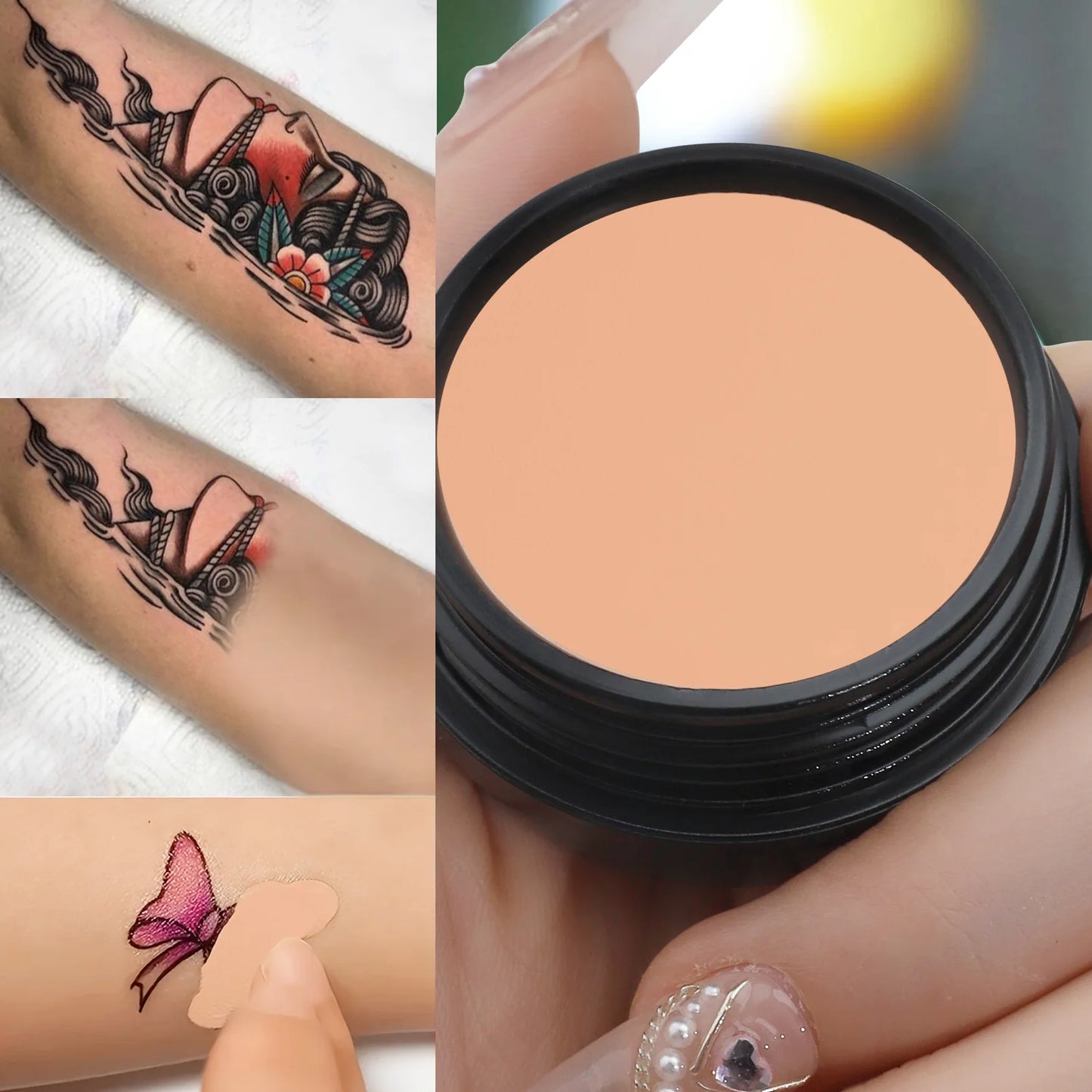 Waterproof Full Coverage Concealer for Tattoos, Scars - Natural Finish Foundation for All Skin Tones & Types Beauty World Shop
