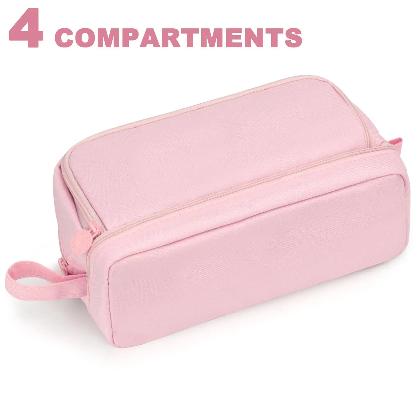 Large-Capacity Portable Pencil Case Minimalist Multi-Compartment Pencil Case Stationery Organizer Desktop Storage Pouch Beauty World Shop