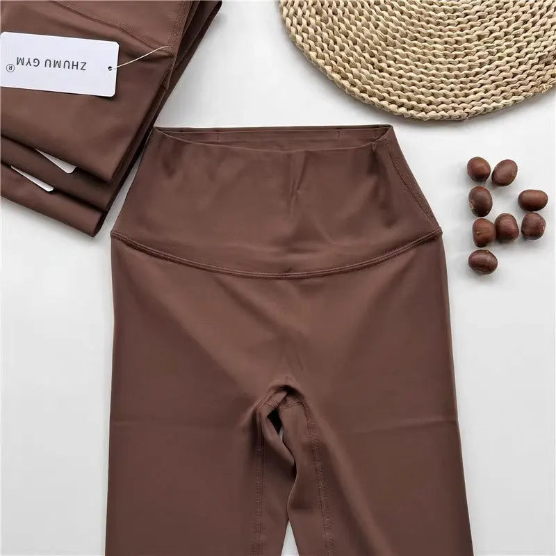 Fitness Women Sport Seamless Leggings High Waist Elastic Solid Yoga Leggings Gym Jogging Quick Dry Push Up Slim Pants Female Beauty World Shop