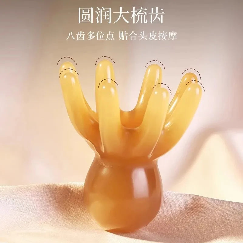 Octopus Head Massager Comb Head Meridian Manual Acupressure Tool Portable SPA Gua Sha Massage Comb Beauty World Shop