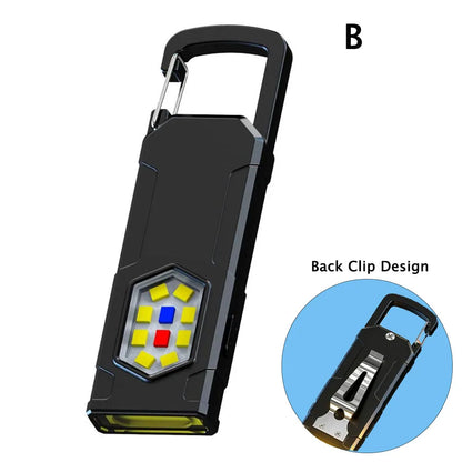 Outdoor LED Flashlight 550Lm Portable Mini Torch Light Pocket Lantern Flood Work Light with 5 Modes Beauty World Shop