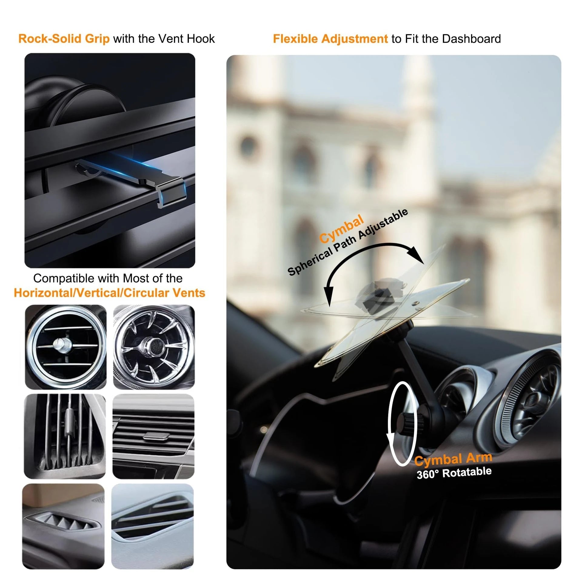 Universal Mini Drums Colliding With Cymbals Vent Decoration For Car Rugged Automotive Interior Accessories Crash Proof Design Beauty World Shop