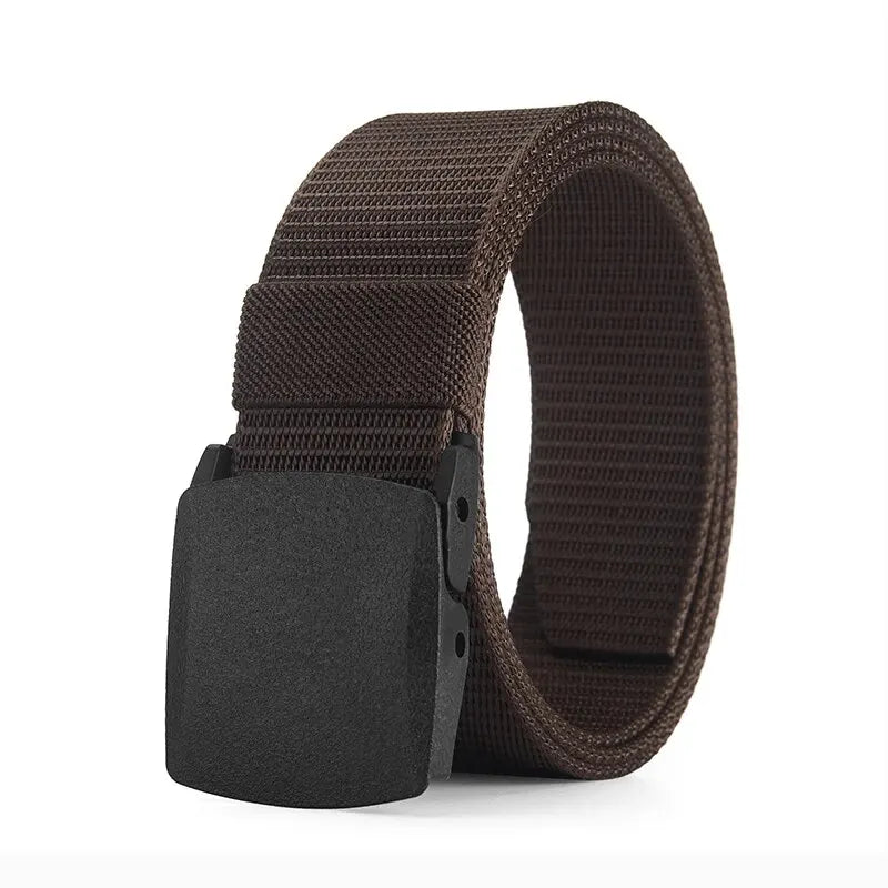Men's Belt Outdoor Casual Canvas Belt Metal Free Training Nylon Tactical Belt With Pants Jeans Belt Sports Belts For Men Women Beauty World Shop