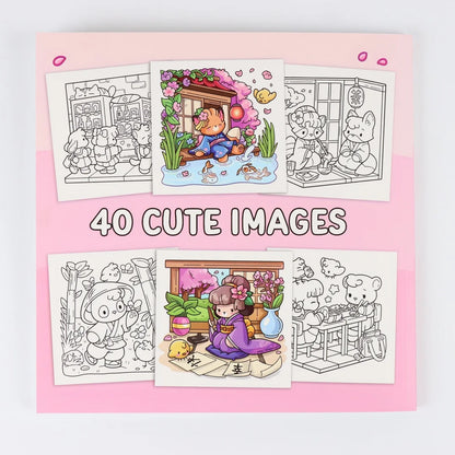 Cozy Japan: Cute Coloring Book for Adults and Teens with Charming Characters and Delightful Japanese Scenes for Relaxation Beauty World Shop