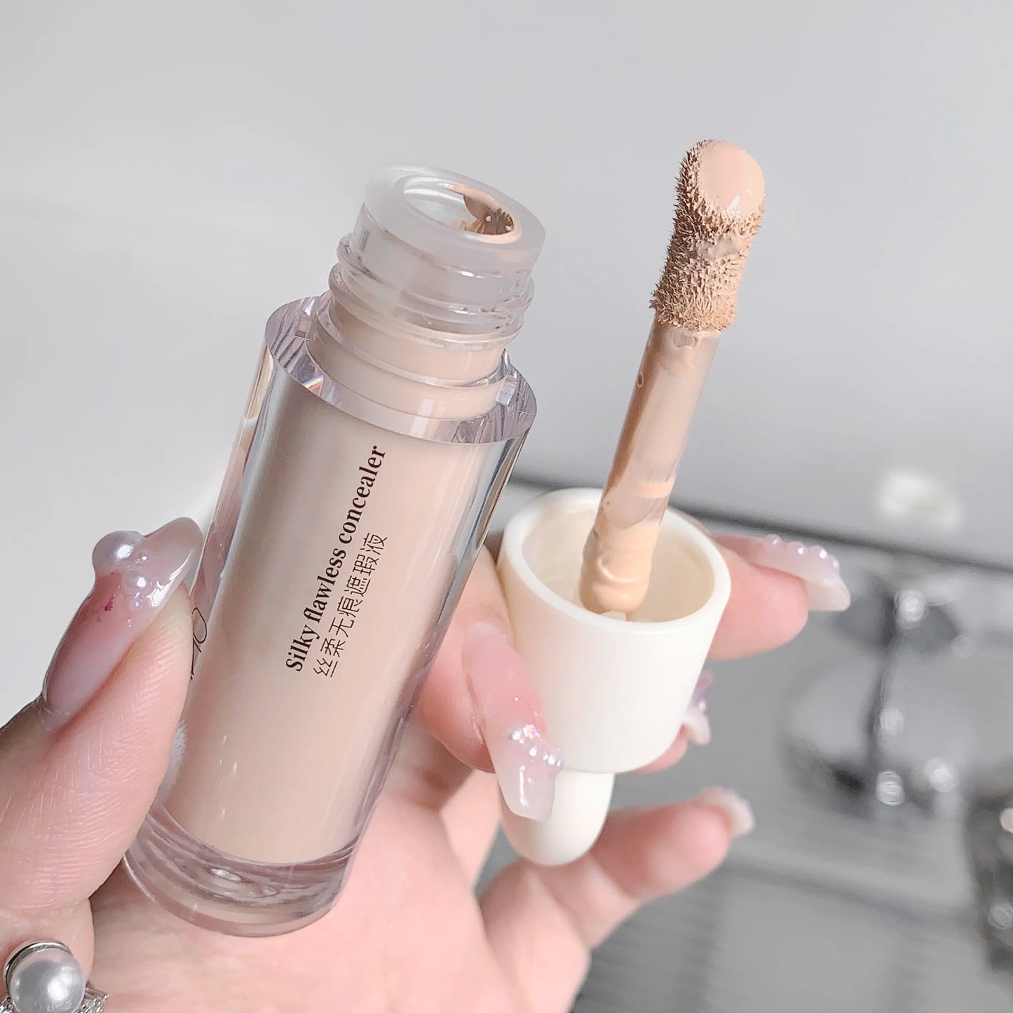 3 Colors Silky Concealer Concealer Cover Acne Marks Spots Dark Eye Circles Face Brightening Skin Whitening Concealer Beauty World Shop
