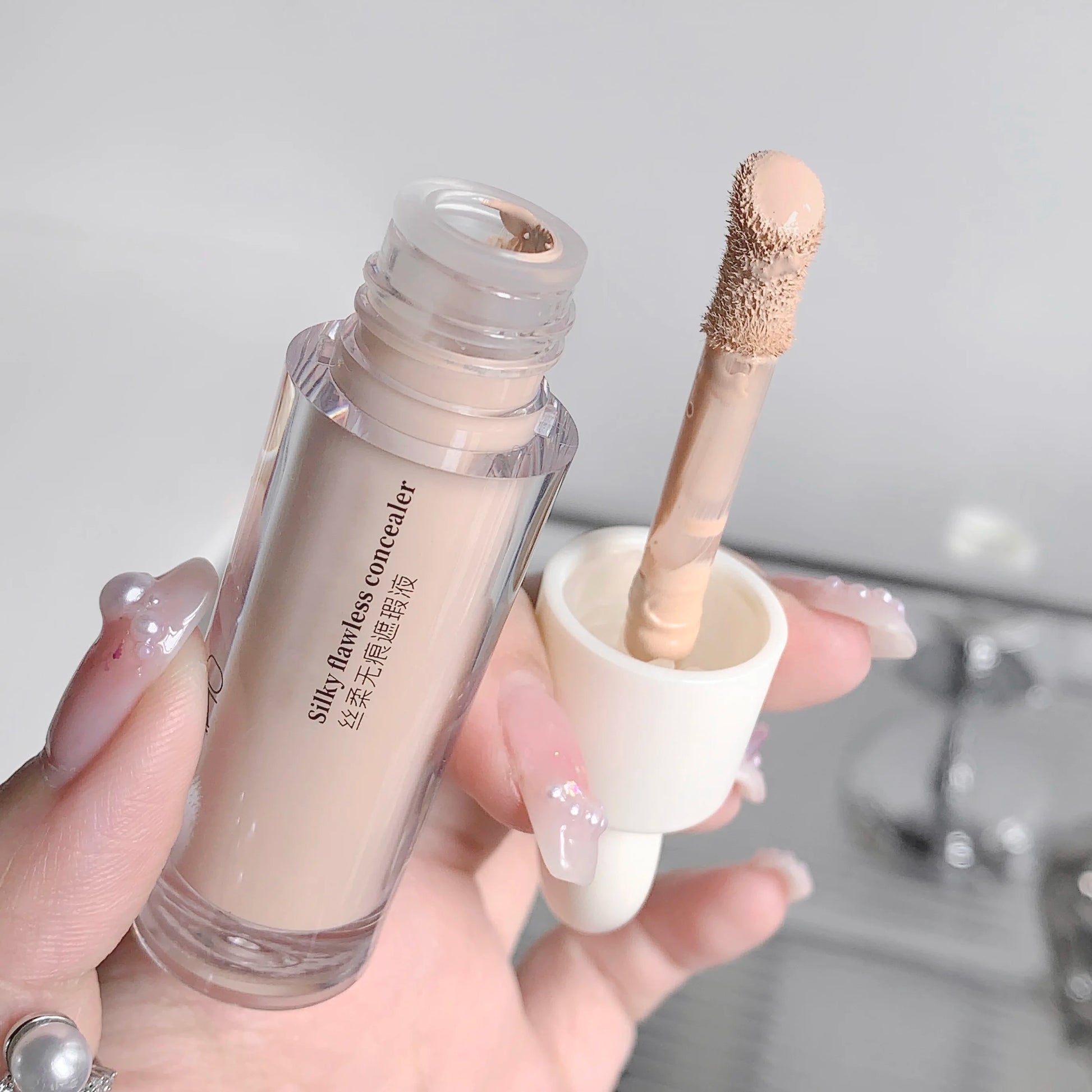 3 Colors Silky Concealer Concealer Cover Acne Marks Spots Dark Eye Circles Face Brightening Skin Whitening Concealer Beauty World Shop