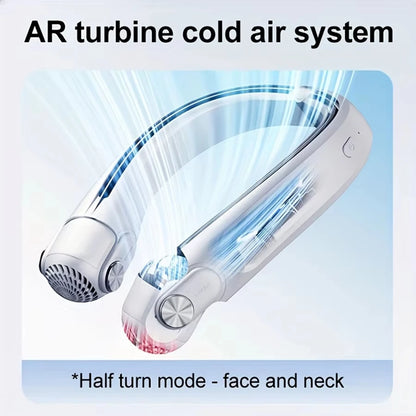 Portable Neck Hanging Fan With Usb Charging Adjustable Bladeless Turbofan Bladeless Student Dormitory Home Outdoor Cooling Beauty World Shop