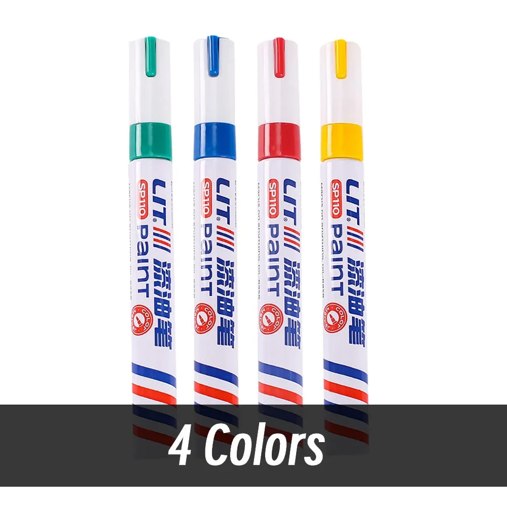 3mm 10p Colorful 8 Colors Permanent Paint Marker Waterproof White Markers tire tread rubber fabric Paint metal Paint Marker Pens Beauty World Shop