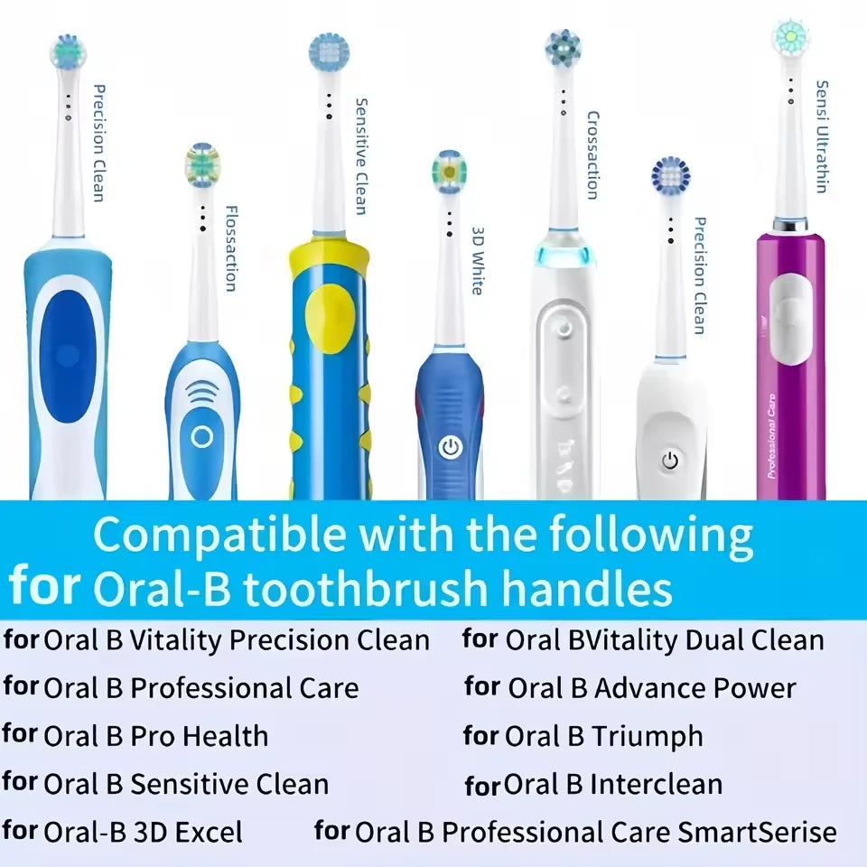4/12/16Pcs Replacement Toothbrush Heads Compatible with Oral-B Braun Professional Electric Toothbrush Heads Brush Heads Beauty World Shop