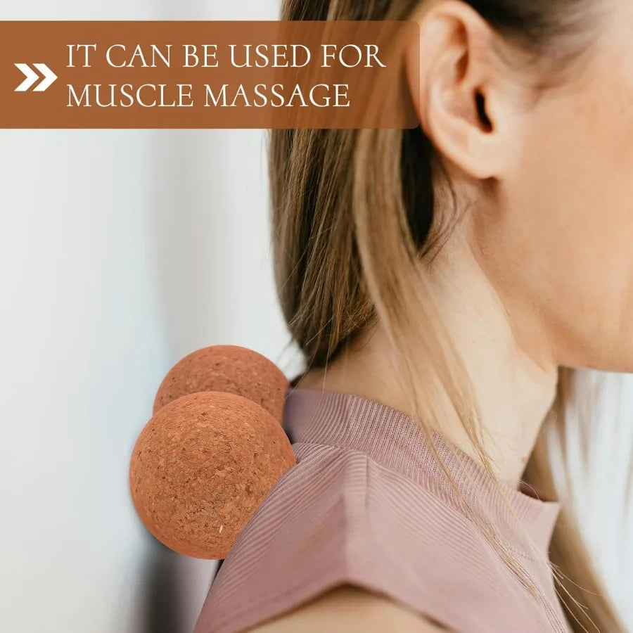 Cork Massage Ball for Muscle Relaxation, Deep Tissue Massager for Back & Shoulders, Portable Self-Care Tool Beauty World Shop