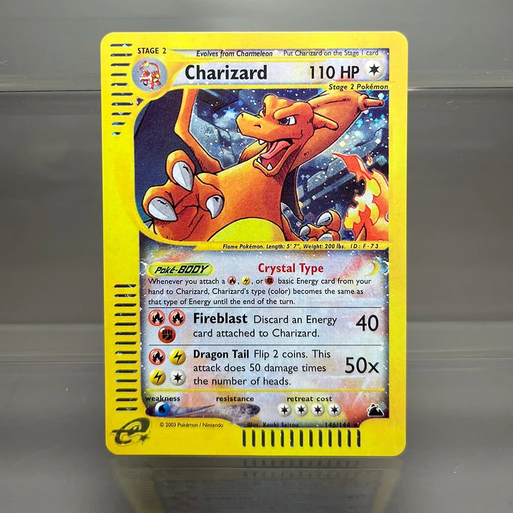 PKM Cards Charizard Steelix Celebi Single Foil Cards Magneton Gengar Classic Game Collection Cards PTCG Proxy Cards Beauty World Shop