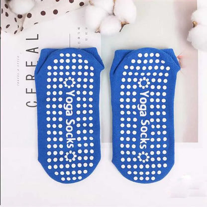 1Pair Non Slip Yoga Pilates Socks Gym Fitness Dance Barre Woman Socks Full Toe Ankle Fall Prevention Sports Grip Socks Beauty World Shop