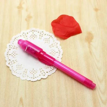 1/4Pcs Invisible Ink Pen Spy Pen with UV Light, Magic Marker for Secret Message,Treasure Box Prizes,Kids Party Favors,Toys Gift Beauty Fashion