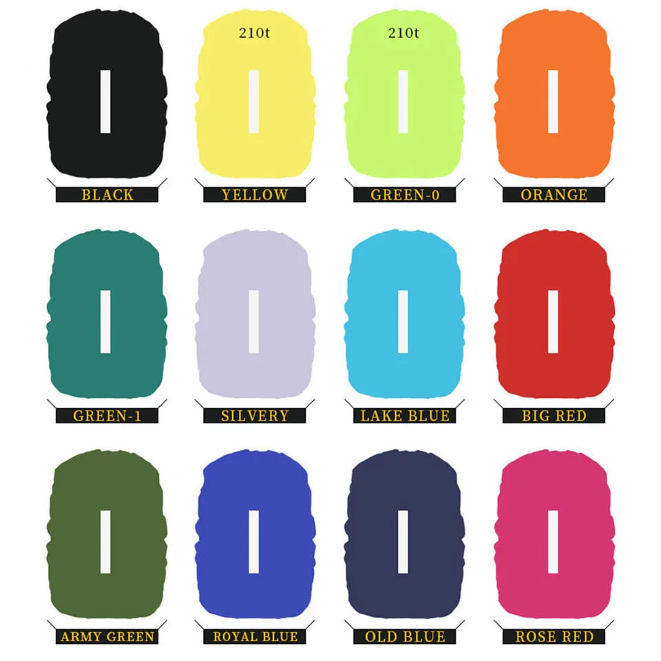 KoKossi 1Pcs 20-60L Outdoor Hiking Backpack Rain Cover Backpack Waterproof Cover Cycling Hiking Reflective Rain Cover Unisex Beauty World Shop