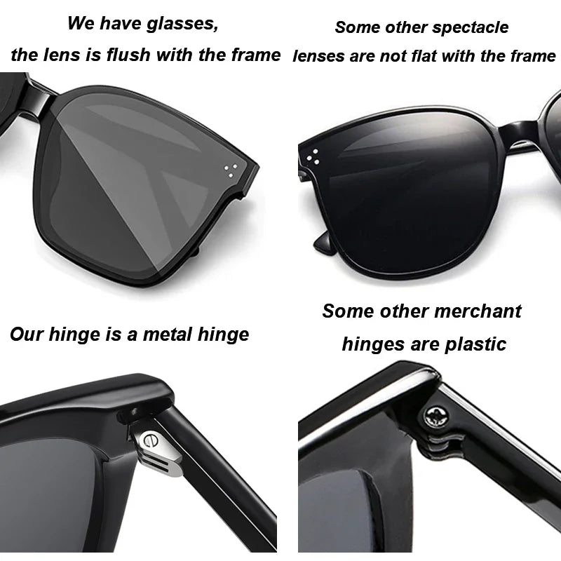 SZTZX New Trend Sunglasses For Women And Men Simple Design Decorative Glasses Car Driving Eyewear Unisex Sun Glasses UV400 Beauty World Shop