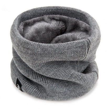Winter Knitted Scarf Warm Cashmere Like Unisex Neck Warmer for Women Men Solid Color Snood Ring Scarf Fashion Thick Scarf Beauty Fashion