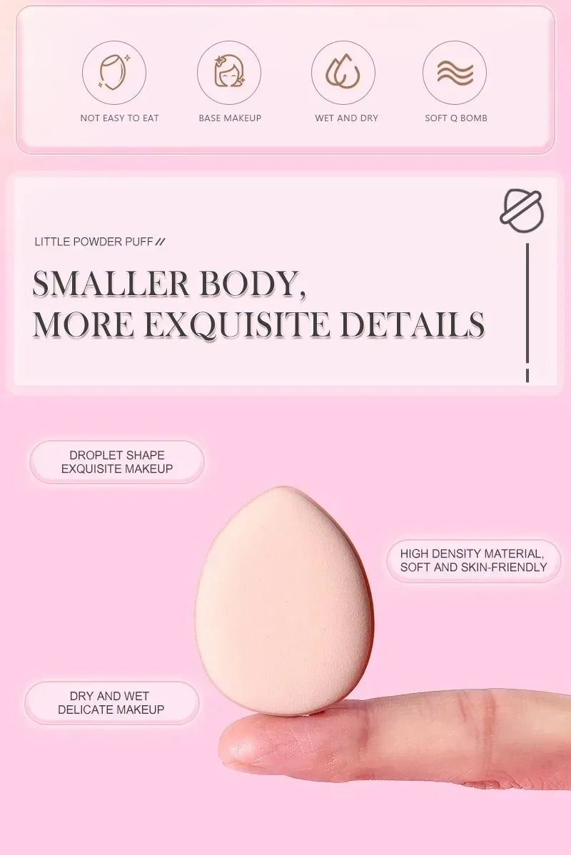5/10Pcs Mini Finger Puff Foundation Small Air Cushion Powder Sponge Face Concealer BB Cream Cosmetic Applicator Makeup Tools Beauty World Shop