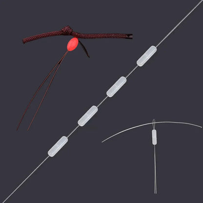300Pcs Silicone Space Bean Oval Stopper Bobber Profession Fishing Float Resistance Anti-Strand Fish Line Fishing Gear Beauty World Shop