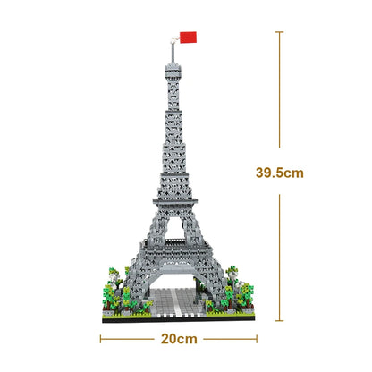 Knew Built Louvre Micro Mini Building Blocks for Adult, Architecture Toys Set, Construction, Arc Triomphe Eiffel Assembly Bricks Beauty World Shop