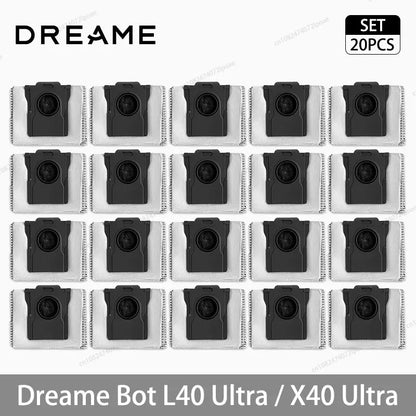 Dreame L40 Ultra / X40 Ultra Vacuum Cleaner Replacement Accessories Main Side Brush HEPA Filter Mop Cloths Dust Bag Spare Parts Beauty World Shop