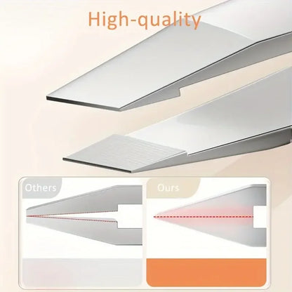 Ouriner Eyebrow Tweezers Set 4 Pcs Stainless Steel Eyebrow Forceps Professional Beauty Tool Set For Facial Hair Inward Growing Beauty Fashion