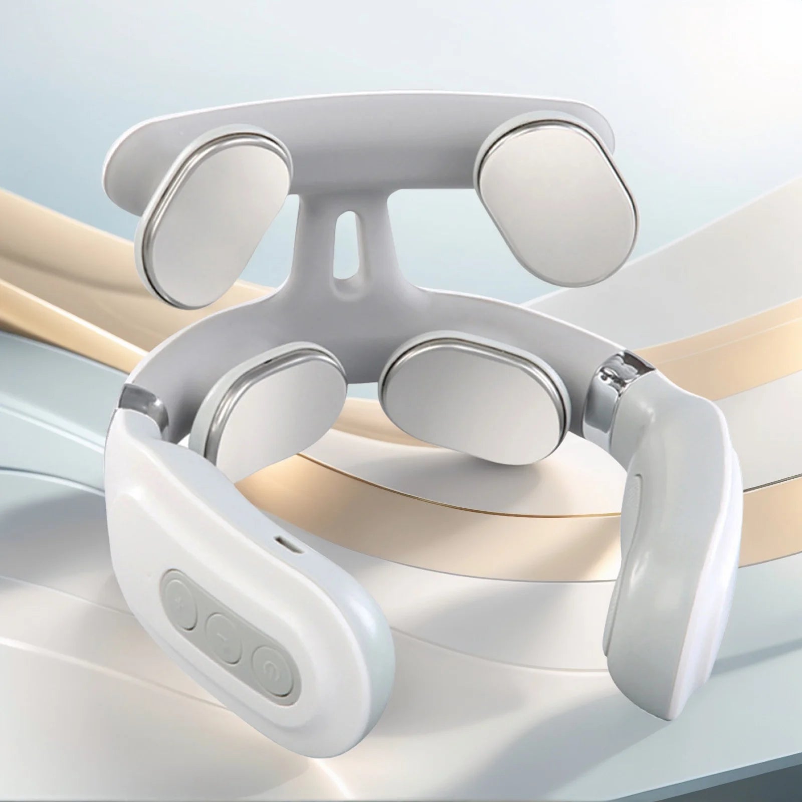 4-head Neck Massager USB Rechargeable Cervical Massager with Heat Electric Neck Massager Relaxation Gifts for Women Men Dad Mom Beauty World Shop