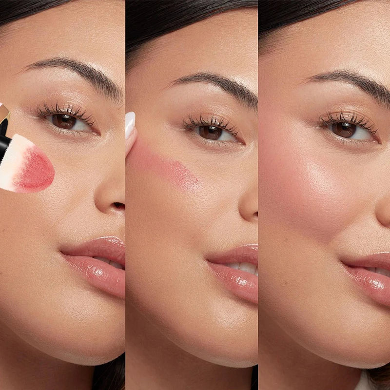 TVLV 4 Colour Matte Liquid BlushEasy to apply long lasting waterproof blush sponge brush head Beauty World Shop