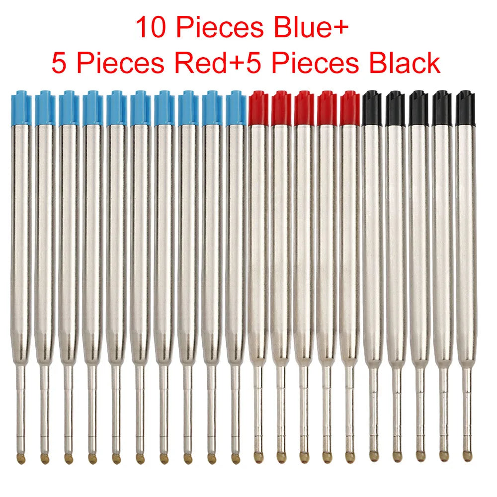 98mm1.0mm Ballpoint Pen Refills For Parker Pens Medium Point Blue Red Black Ink Rods For Writing Office Stationery Beauty World Shop