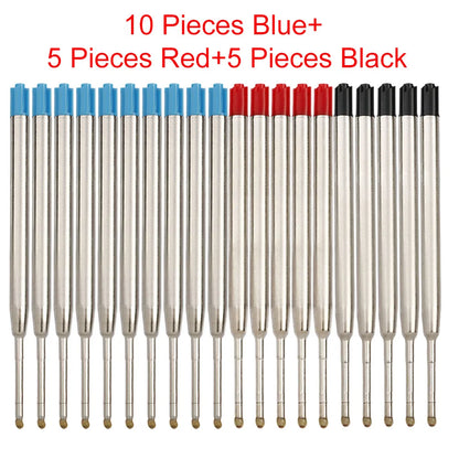 98mm1.0mm Ballpoint Pen Refills For Parker Pens Medium Point Blue Red Black Ink Rods For Writing Office Stationery Beauty World Shop