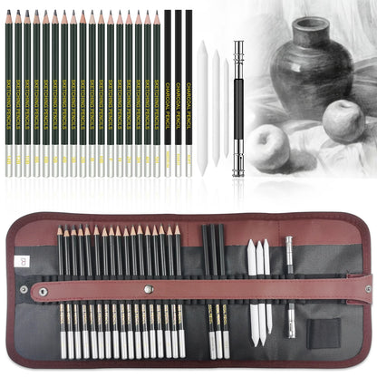 12/20/25/54/70 pcs Drawing Sketching Coloring Set Drawing Pencils & Sketching Kit Art Tool Kit Professional Art Supplies Set Beauty World Shop