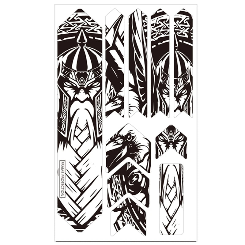 ENLEE The New Removeable Sticker Road Bicycle Paster Guard Cover 3D MTB Mountain Bike Scratch-Resistant Protect Frame Protector Beauty World Shop