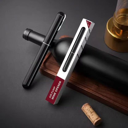 Portable Handheld 2-in-1 Air Pressure Wine Opener with Air Pump And Cork Remover Foil Cutter Compact Desktop Cicerone for Party Beauty World Shop