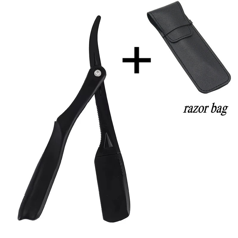 Professional Manual Shaver Straight Edge Plastic Barber Razor Folding Shaving Beard Cutter Straight Razor Wholesale Beauty World Shop