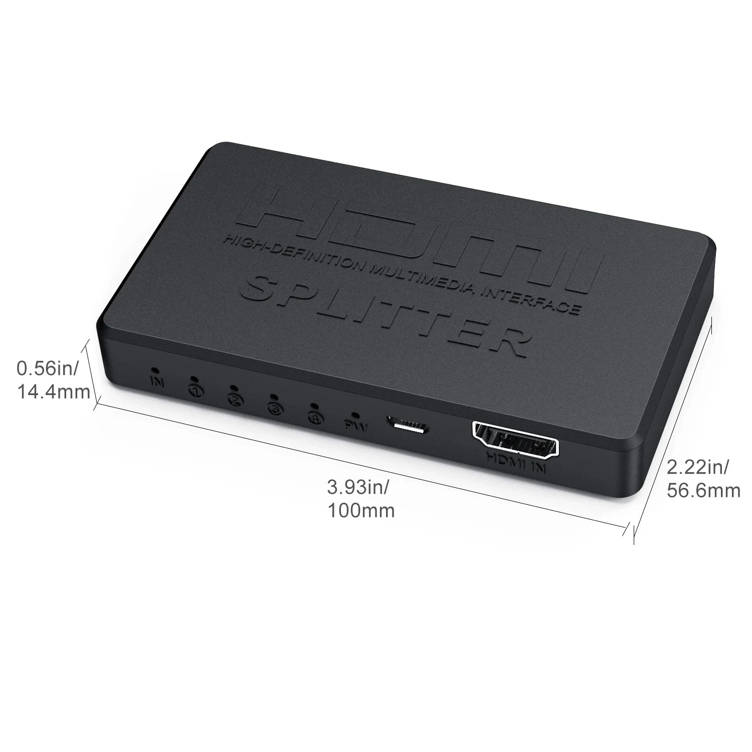 4K 2K HDMI Splitter 1 in 4 out 4x1 HDMI Switch HDMI-compatible Adapter HDTV 1080P Video Switcher for Xbox PS4 DVD HDTV PC Laptop Beauty World Shop