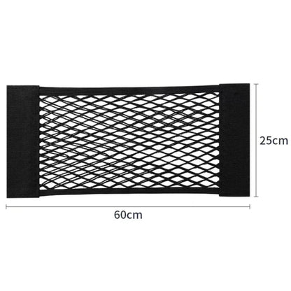 Car Storage Net Stretchable Mesh Pocket Net Magic Elastic Sticker Universal Rear Mesh Trunk Seat Bag Pocket Cage Auto Organizer Beauty World Shop