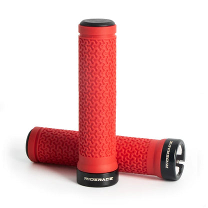 RIDERACE Bicycle Handle Bar Grips MTB Mountain Bike Single-sided Locking Handlebar Cover Rubber Non-slip Cycling Accessories Beauty World Shop
