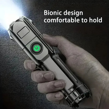 Powerful LED Flashlight Rechargeable USB Waterproof Zoom Fishing Hunting Camping 100,00 Lumen Tactical Flashlight LED Torch Beauty World Shop