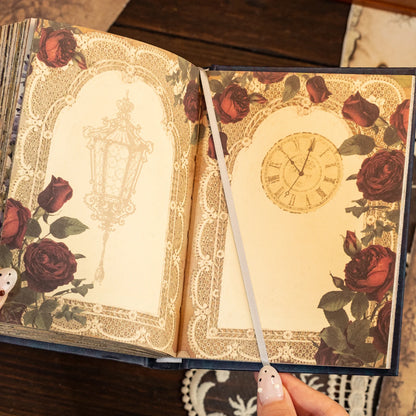 Mr.Paper 192pcs Vintage Style Notebook Set, Gold Foil Writing Pad for Journaling Note Taking, Retro Stationery Paper Sheets Beauty World Shop
