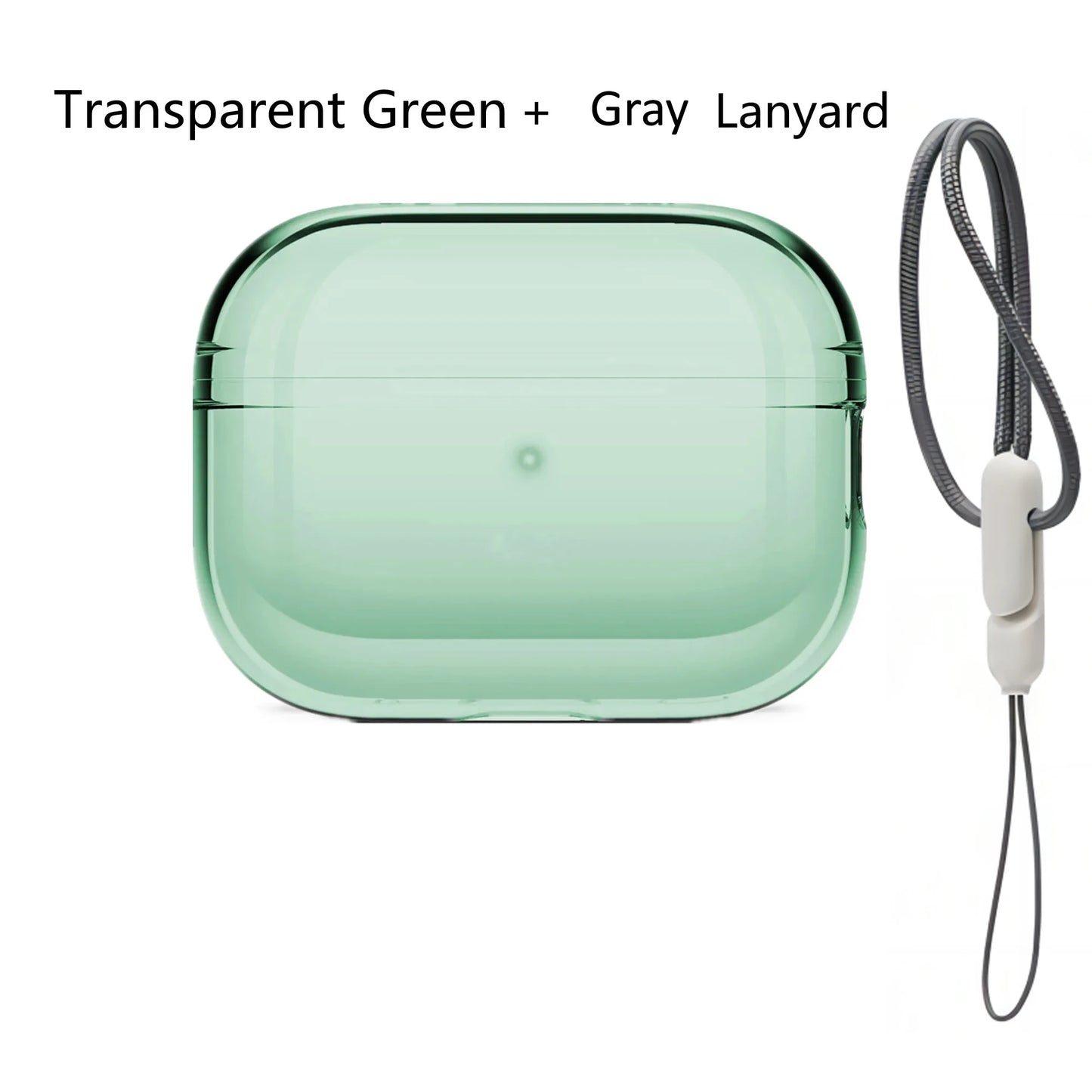 Transparent Protective lanyard Case Cover For Airpods Pro 2 TPU Soft Skin Shockproof Case Cover Designed for Airpods Pro2 Earbud