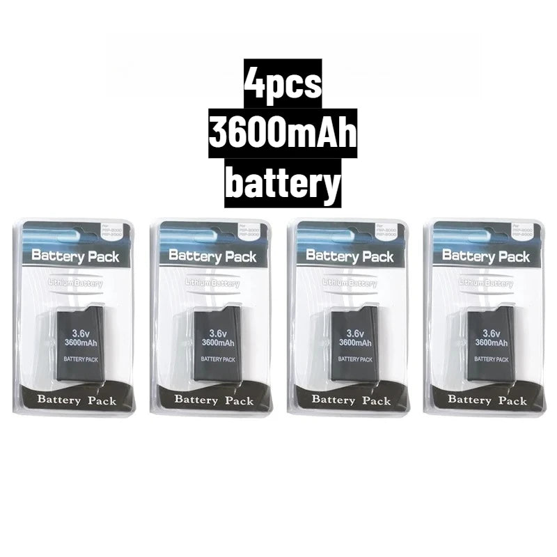 3600mAh for SONY PSP2000 Handheld Game Console Backup Battery Pack 2400mAh for SONY PS Lite PSP-2000 PSP-3000 PSP-3004 Batteries
