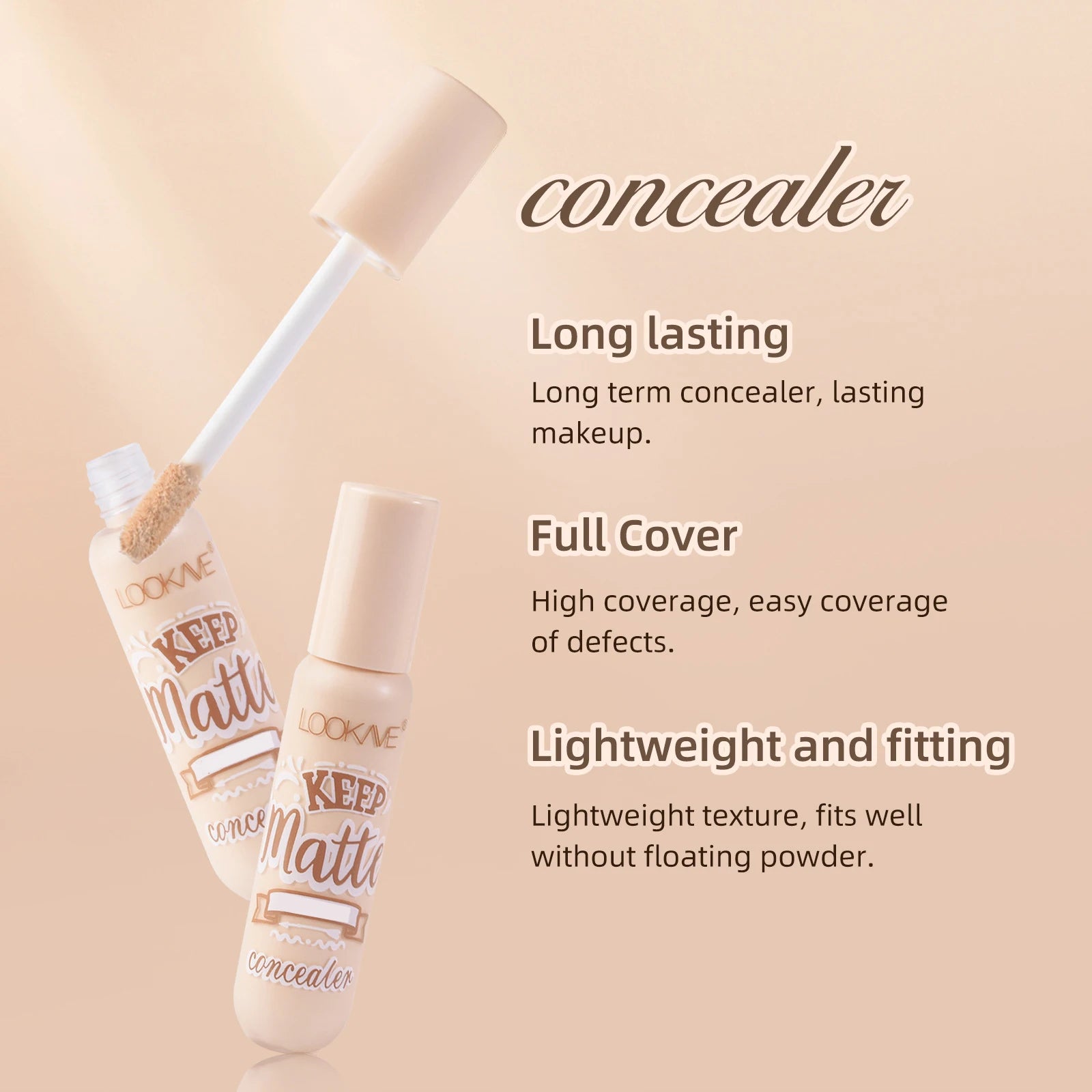 Liquid Concealer Stick Foundation Cream 6 Color Moisturizing Full Coverage Acne Dark Circle Natural Matte Concealer Cream Makeup Beauty World Shop